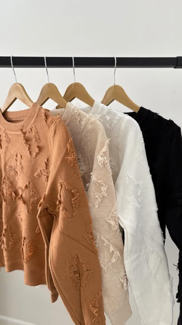 بلوز بافت زنانه ریش ریش وارداتی